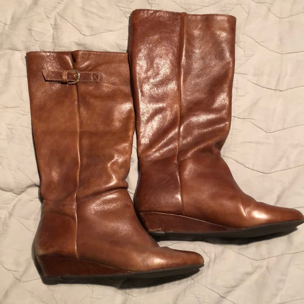 Steve Madden slouchy wedge boots